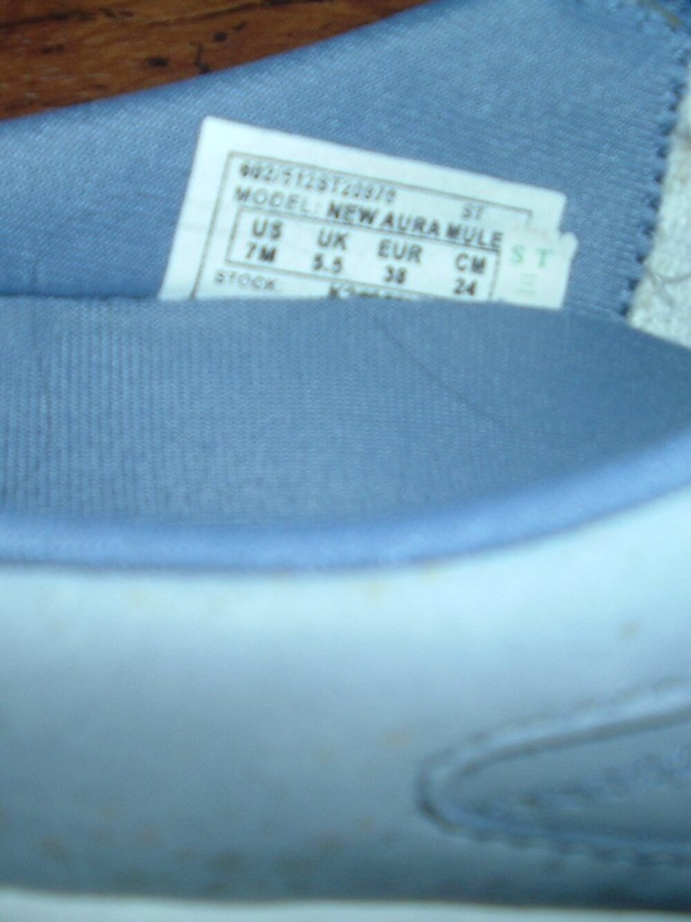 Ryka Women's 7M New Aura Mule Slip On Mules Sneakers Comfort Sea Blue - Picture 6 of 7